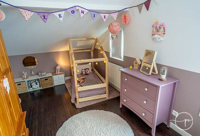 Décoration et Home Staging de la chambre d'une petit fille